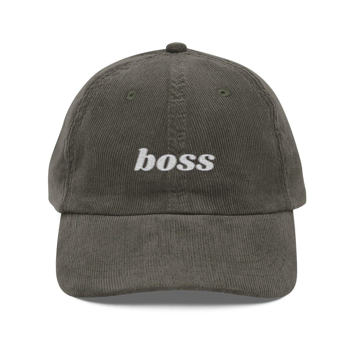 Boss- Embroidered Corduroy Cap