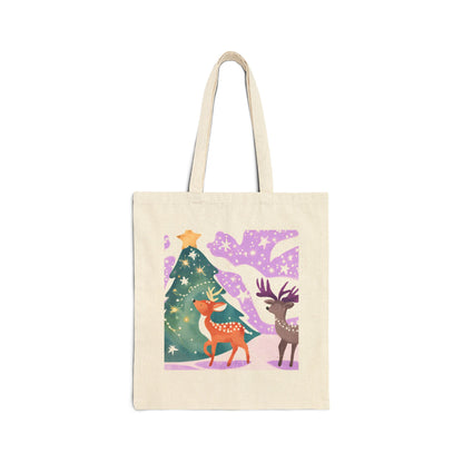 Magical Christmas Cotton Canvas Tote Bag